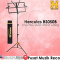 Hercules BS050B 3-Section Music Stand With Bag - Reco Music Malaysia