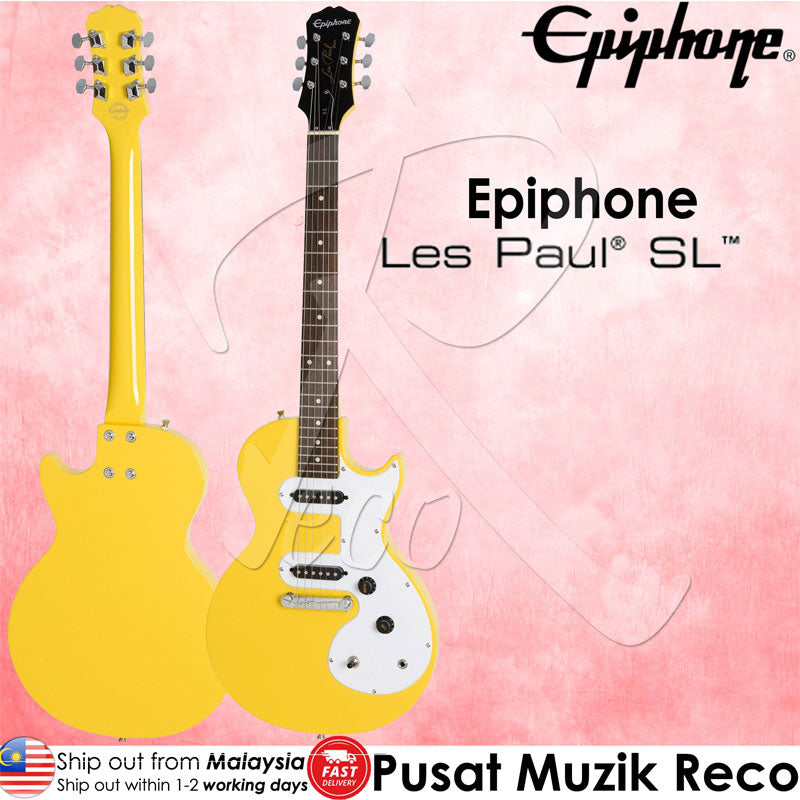 Epiphone Les Paul SL Electric Guitar SY - Sunset Yellow - Reco Music Malaysia