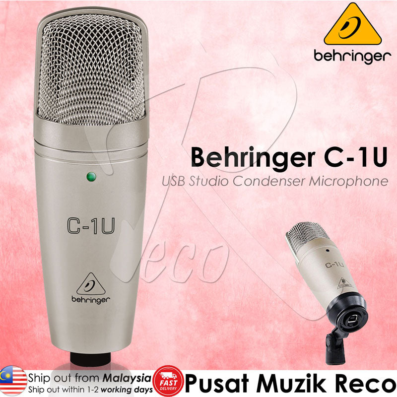 Behringer C-1U USB Studio Condenser Microphone - Reco Music Malaysia