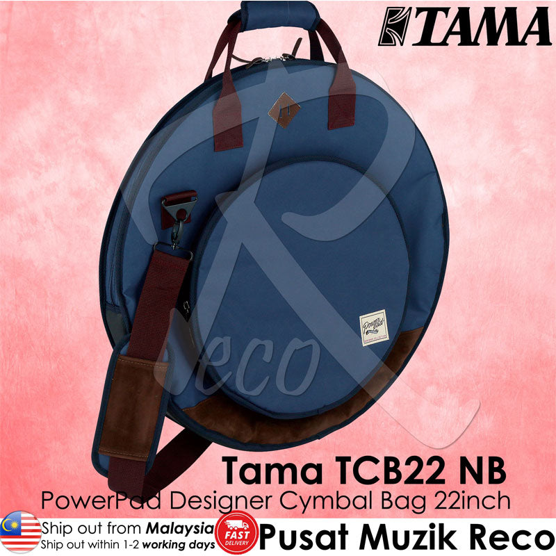 Tama TCB22 NB Powerpad Designer Cymbal Bag Navy Blue - Reco Music Malaysia