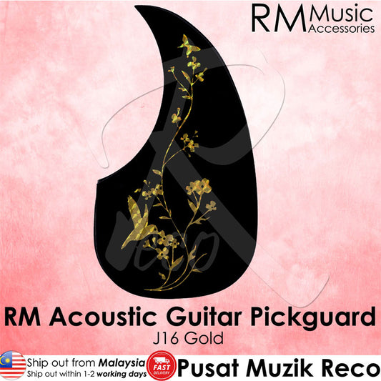 RM Acoustic Guitar Pickguard - J16 Gold Bird - Reco Music Melaka