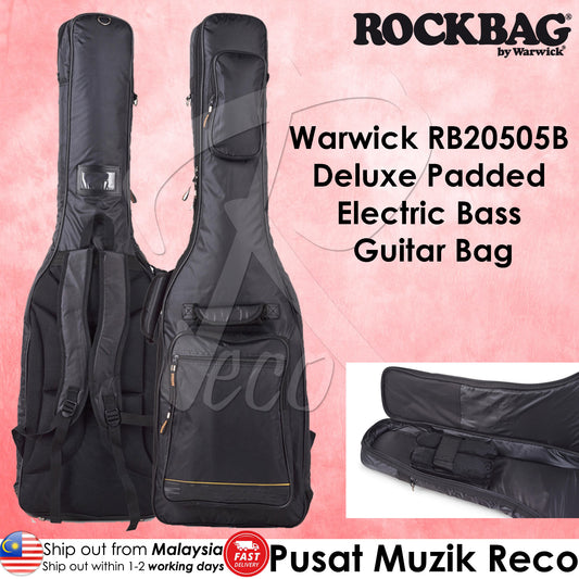 Warwick RB20502B Deluxe Padded Electric BASS Guitar Bag - Reco Music Malaysia