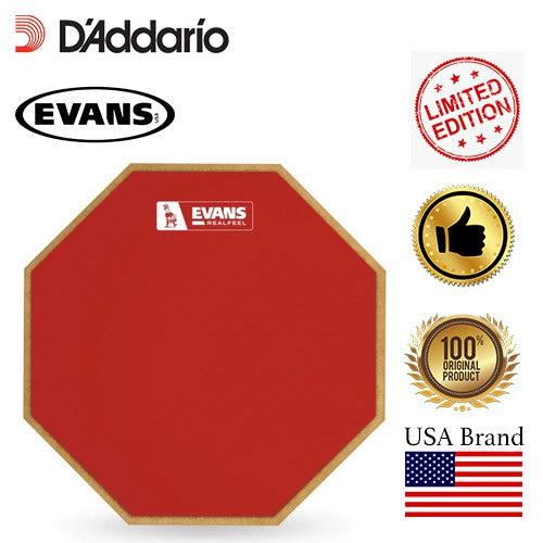 Evans RF12G Red 12in Limited Edition Barney Beats Drum Practice