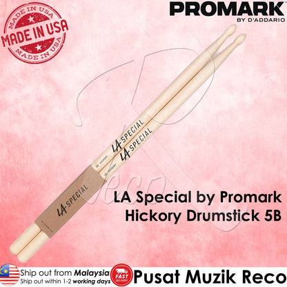 Promark LA5BW LA Special 5B Hickory Drumstick - Reco Music Malaysia
