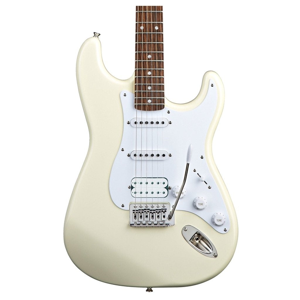 Fender Squier 0370005580 Bullet Stratocaster HSS Electric Guitar with Tremolo - Arctic White - Reco Music Malaysia