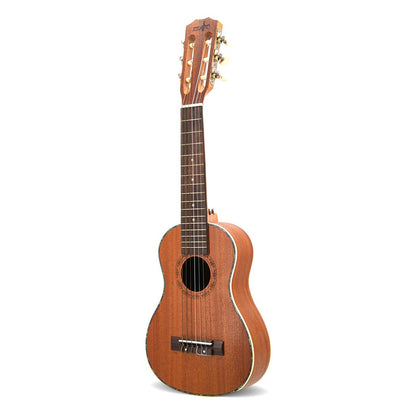 RM 28in 6 String Guitalele with Padded Bag & Acc Nylon String - Dark Brown - Reco Music Malaysia