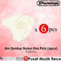 6 X Jim Dunlop Nylon Fins Guitar Pick 0.53mm - Reco Music Malaysia