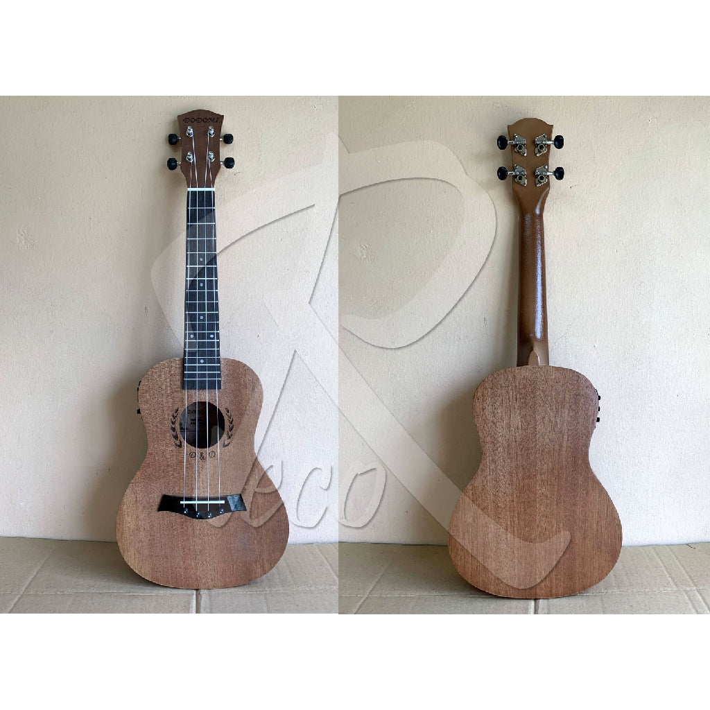 RM Concert Ukulele with Pickup Tuner Natural with Free Bag - Reco Music Malaysia