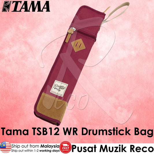 Tama TSB12WR Powerpad Designer Collection Wine Red Drumstick Bag - Reco Music Malaysia
