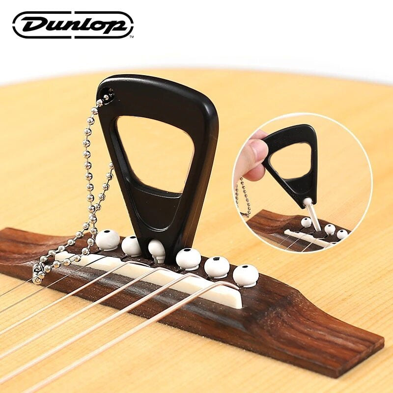 Jim Dunlop 7016J Acoustic Guitar Bridge Pin -Black/White - Reco Music Malaysia