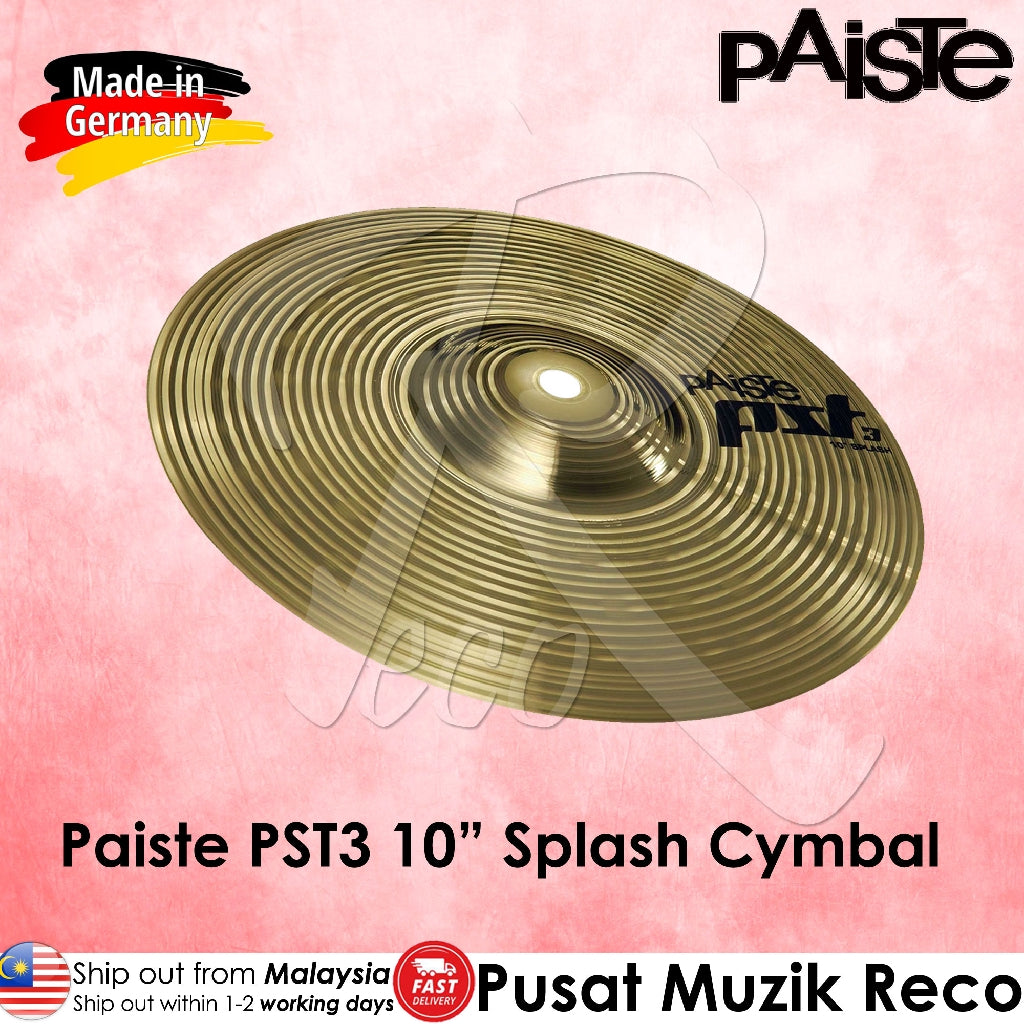 Paiste PST3 10in Splash Cymbal - Reco Music Malaysia