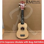 RM 21in Soprano Ukulele Wooden Ukulele not Toy Hawaii Guitar Beginner Ukulele