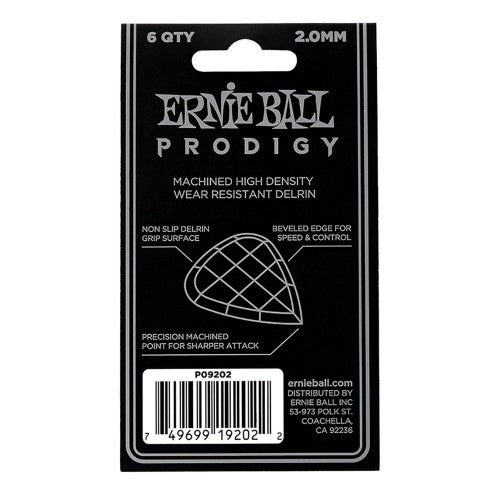 Ernie Ball 9202 Prodigy Standard 2.0mm Guitar Picks - Reco Music Malaysia