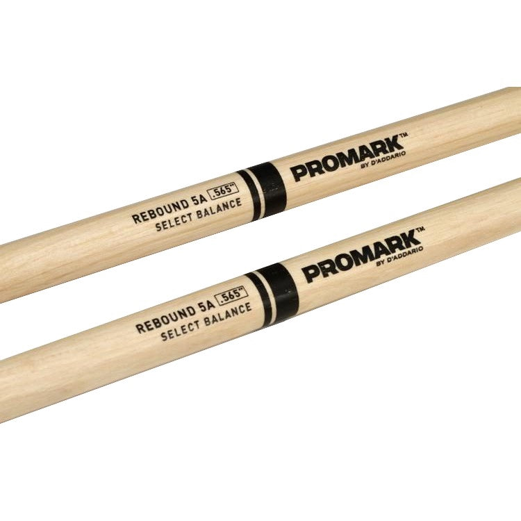 Promark RBH550TW Rebound 5A .550 Hickory Tear Drop Drumsticks, Wood Tip - Reco Music Malaysia