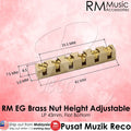RM GF1342-LP 43mm Electric Guitar Les Paul Style Height Adjustable BRASS Nut - Reco Music Malaysia