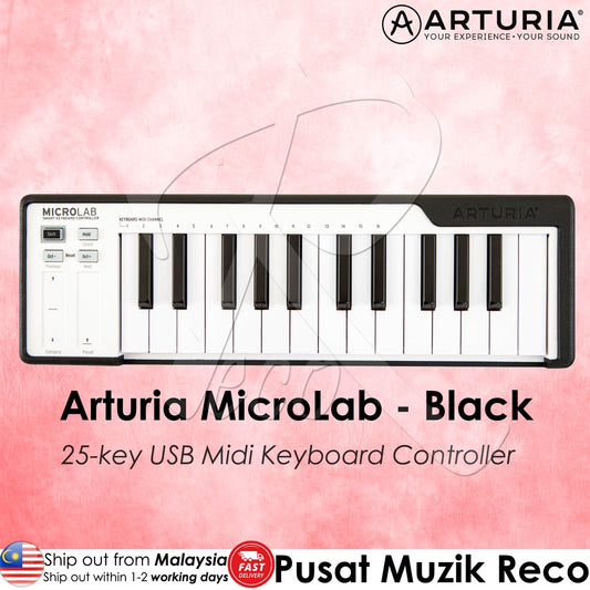 Arturia MicroLab 25 Key Compact USB Midi Keyboard Controller - Reco Music Malaysia