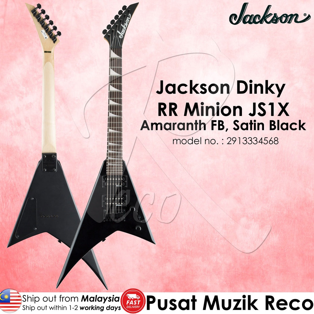 Jackson JS Series RR Minion JS1X Electric Guitar, Amaranth FB, Black ...