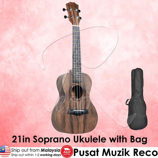  Molin 21in Soprano Ukulele with Bag | RecoMusic Malaysia