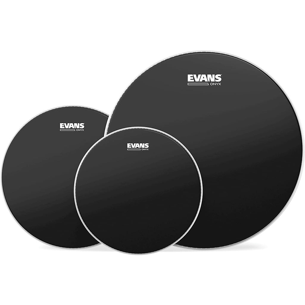 Evans ETP-ONX2-R Onyx Coated Frosted Rock Tom Pack ( 10", 12", 16" ) - Reco Music Malaysia