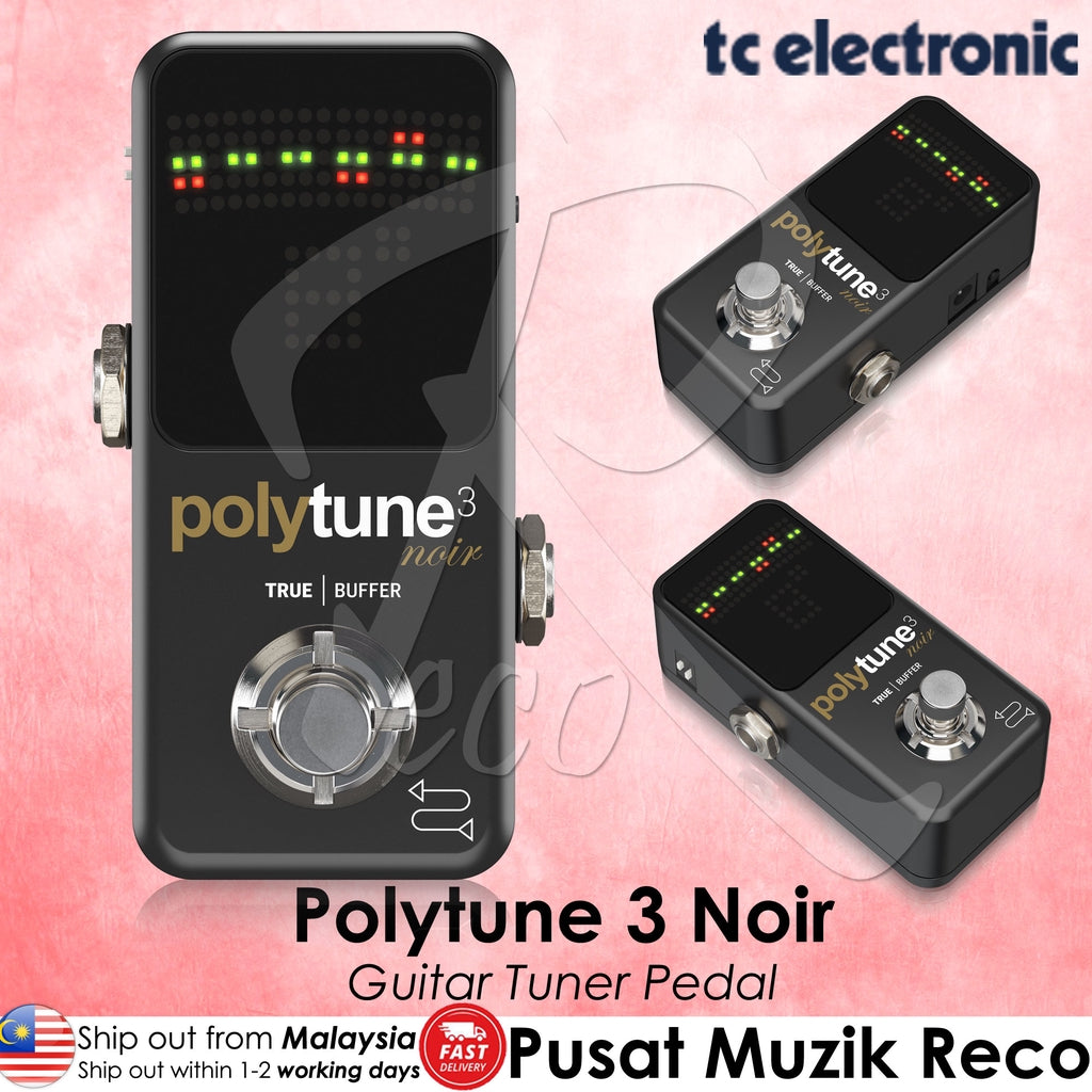 TC Electronic PolyTune 3 Noir Guitar Tuner Pedal - Reco Music Malaysia
