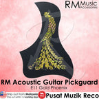RM Acoustic Guitar Pickguard - E12 Silver Phoenix - Reco Music Malaysia