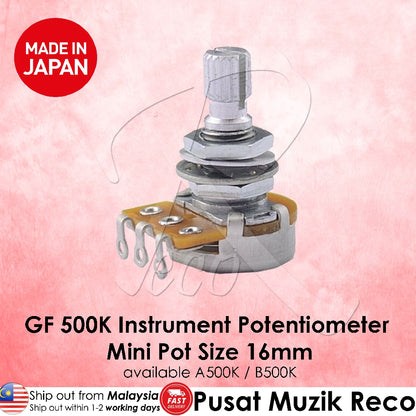 Gotoh A500K B5000K Audio Linear Guitar Tone Volume 500K MINI Pot Pots Potentiometer  - Reco Music Malaysia