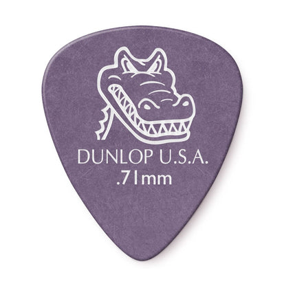 Jim Dunlop 417P071 Gator Grip Guitar Picks Pack - .71mm Purple (12-pack) - Reco Music Malaysia