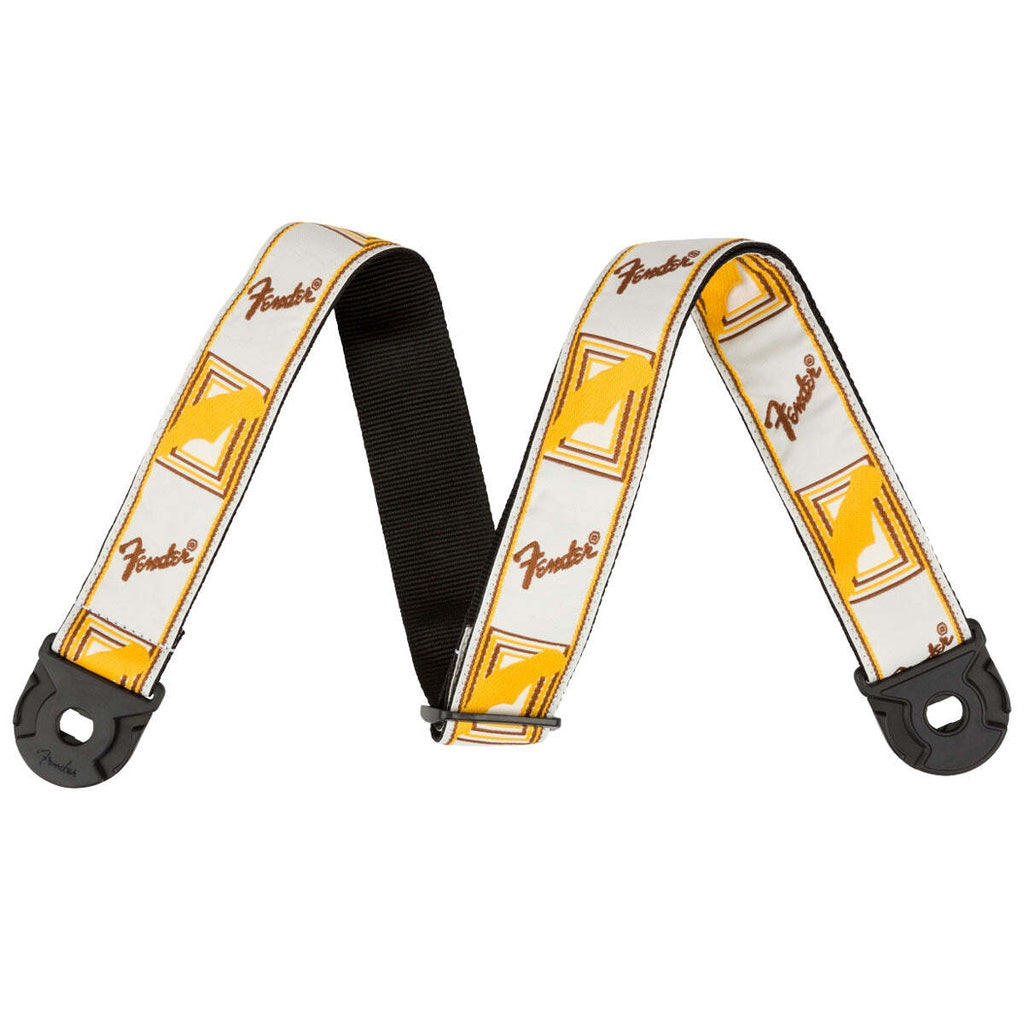 Fender 0990629005 White Yellow Brown Quick Grip Secure Locking End Strap - Reco Music Malaysia