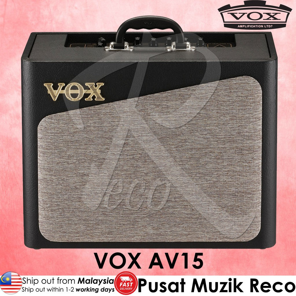 Vox AV15 15W 1x8" Analog Valve Guitar Modeling Amplifier  - Reco Music Malaysia