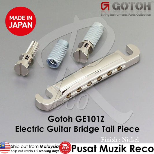 Gotoh GE101Z Nickel Electric Guitar Bridge Tail Piece - Reco Music Malaysia