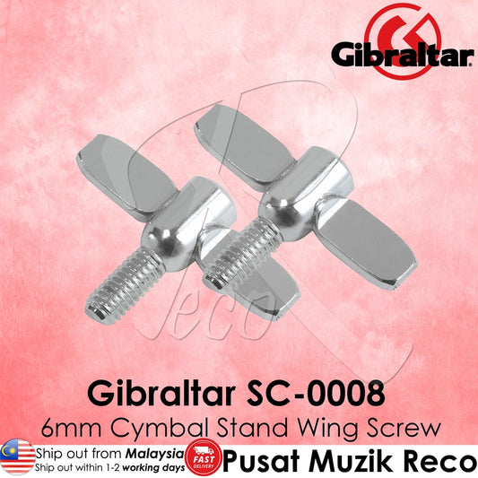 Gibraltar SC-0008 6mm Wing Screw (2/Pack) | Reco Music Malaysia