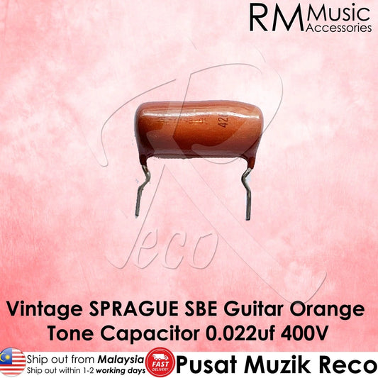 RM GF7789 SBE Vintage SPRAGUE 0.022UF 400V Guitar Orange Drop Capacitor - Reco Music Malaysia