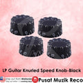 RM GF1368 BK LP Electric Guitar Knurled Speed Knob, Black ( Set Of 4 ) - Reco Music Malaysia