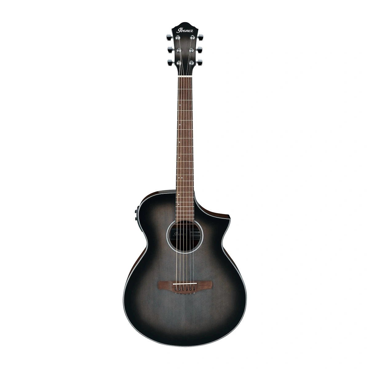 Ibanez AEWC11-TCB Transparent Charcoal Burst High Gloss Acoustic-Electric Guitar - Reco Music Malaysia