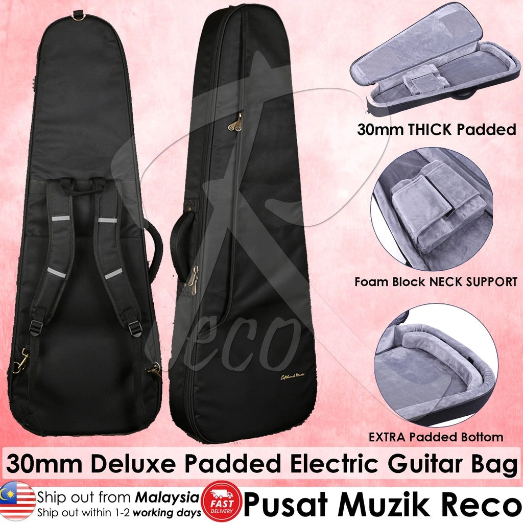 RM REB500 30mm Premium Thick Padded Electric Guitar Bag - Reco Music Malaysia