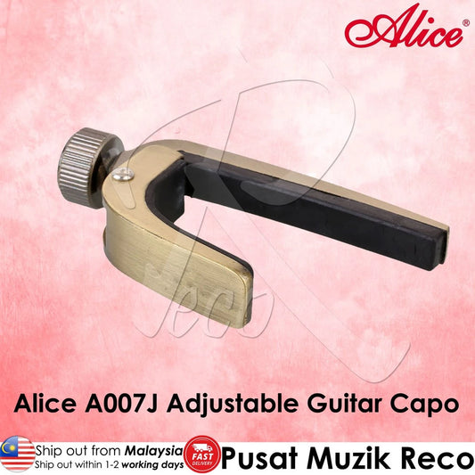 Alice A007J Adjustable Quick Release Clamp Guitar Capo - Reco Music Malaysia
