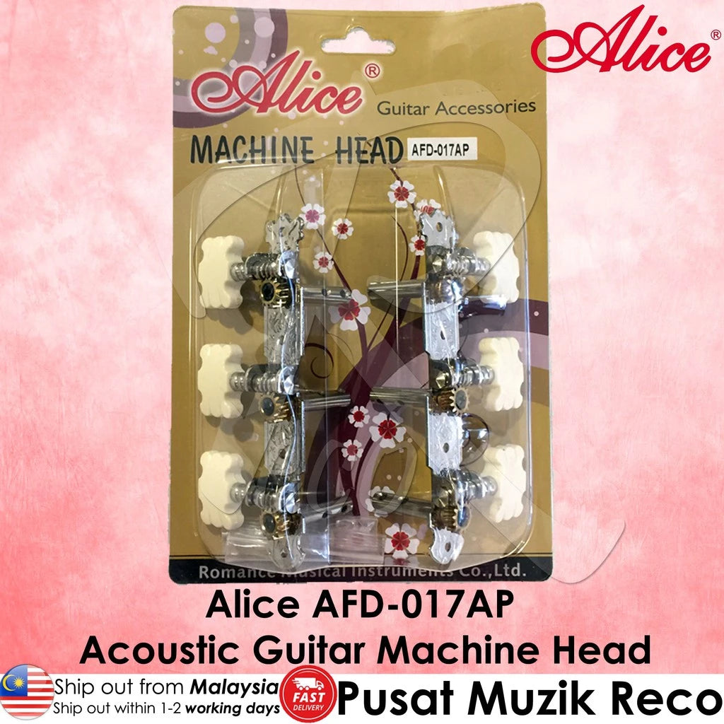 Alice AFD-017AP Acoustic Guitar Machine Head (3+3) - Reco Music Malaysia