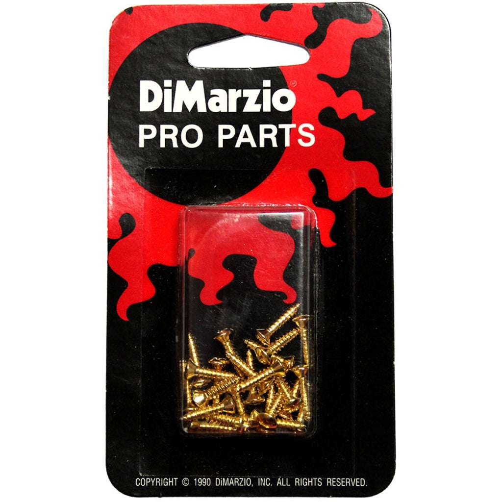 DiMarzio FH1000G Electric Guitar Pickguard and Backplate Screws, Gold (set of 24) - Reco Music Malaysia