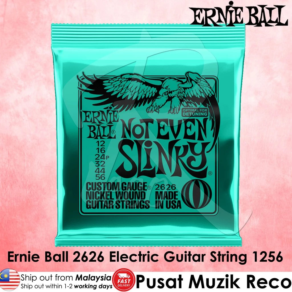 Ernie Ball 2626 Not Even Slinky Nickel Wound Electric Guitar String 1256 | Reco Music Malaysia