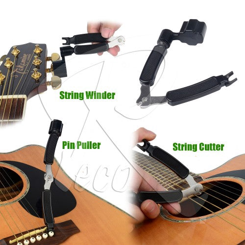RM Guitar Pro-Winder 3 in 1 - Guitar Winder + String Cutter + Pin Puller - Reco Music Malaysia
