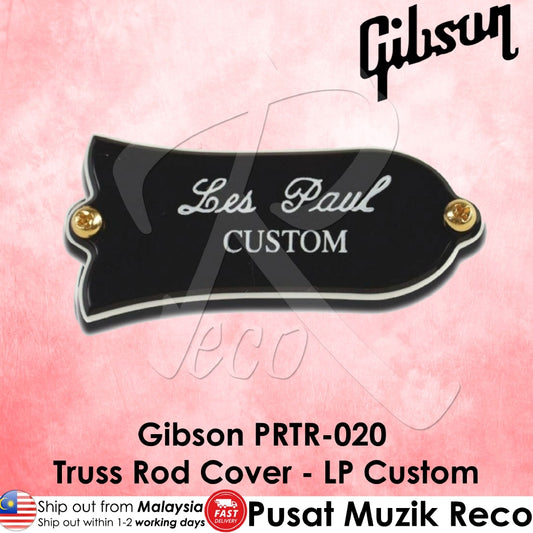 Gibson Accessories PRTR-020 Les Paul Custom Truss Rod Cover Engraved - Reco Music Malaysia