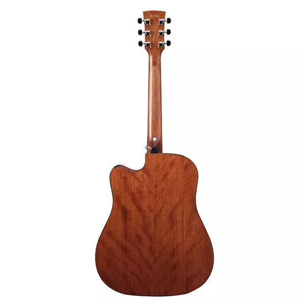 Ibanez Artwood AW70ECE LG Solid Top Semi Acoustic Guitar (Back)- Reco Music Malaysia
