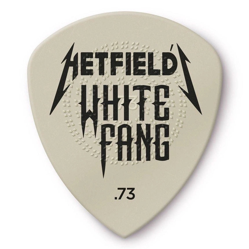 Jim Dunlop PH122P073 James Hetfield White Fang Custom Guitar Pick 0.73mm Guitar Picks Player Pack (6pcs) - Reco Music Malaysia