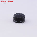 RM GF1368 BK LP Electric Guitar Knurled Speed Knob, Black ( Set Of 4 )