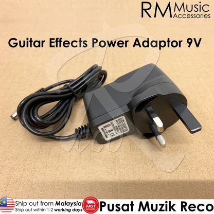 Switching Power Adapter for Guitar Effect Pedals DC9V 500mA - Reco Music Malaysia