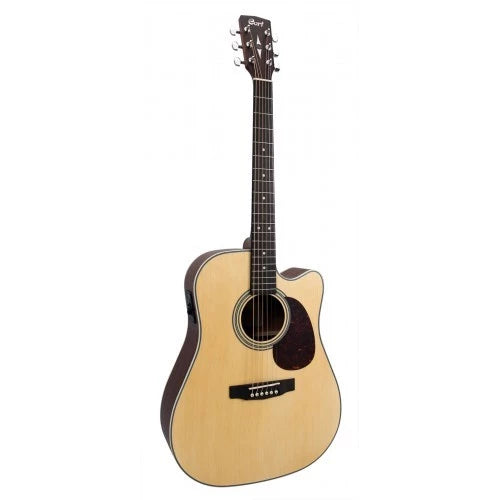 Cort MR500E Solid Top Semi Acoustic Guitar With Bag | Reco Music Malaysia