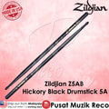 Zildjian Z5AB Hickory Series Wood Tip BLACK 5A Drumstick (USA Made) - Reco Music Malaysia