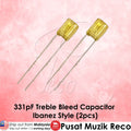 RM GF0914 331pF Treble Bleed Capacitor Electric Guitar Ibanez Style 2pcs - Reco Music Malaysia
