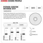 Evans B14G1RD-B Power Center Reverse Dot COATED 14-inch Snare Drumhead Tom Drum Head Drumskin Drum Skin - Reco Music Malaysia