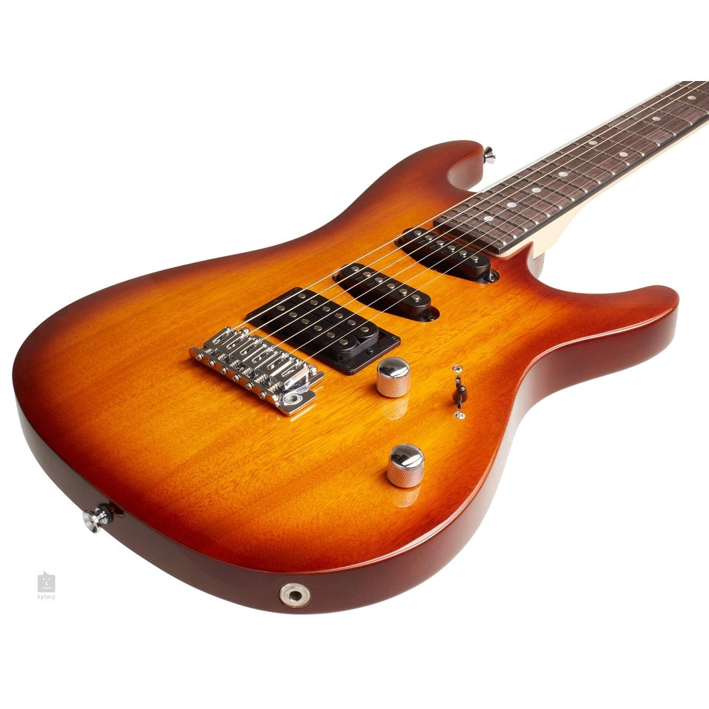 Ibanez GSA60 BS Brown Sunburst Electric Guitar with Tremolo Agathis Body HSS Pickup(GSA60-BS) - Reco Music Malaysia
